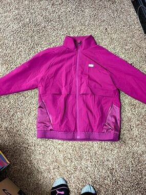 FIGS Sydney Scrub Jacket Bomber Jacket in Pink Size XS